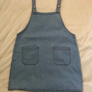 Light Denim Overall Dress